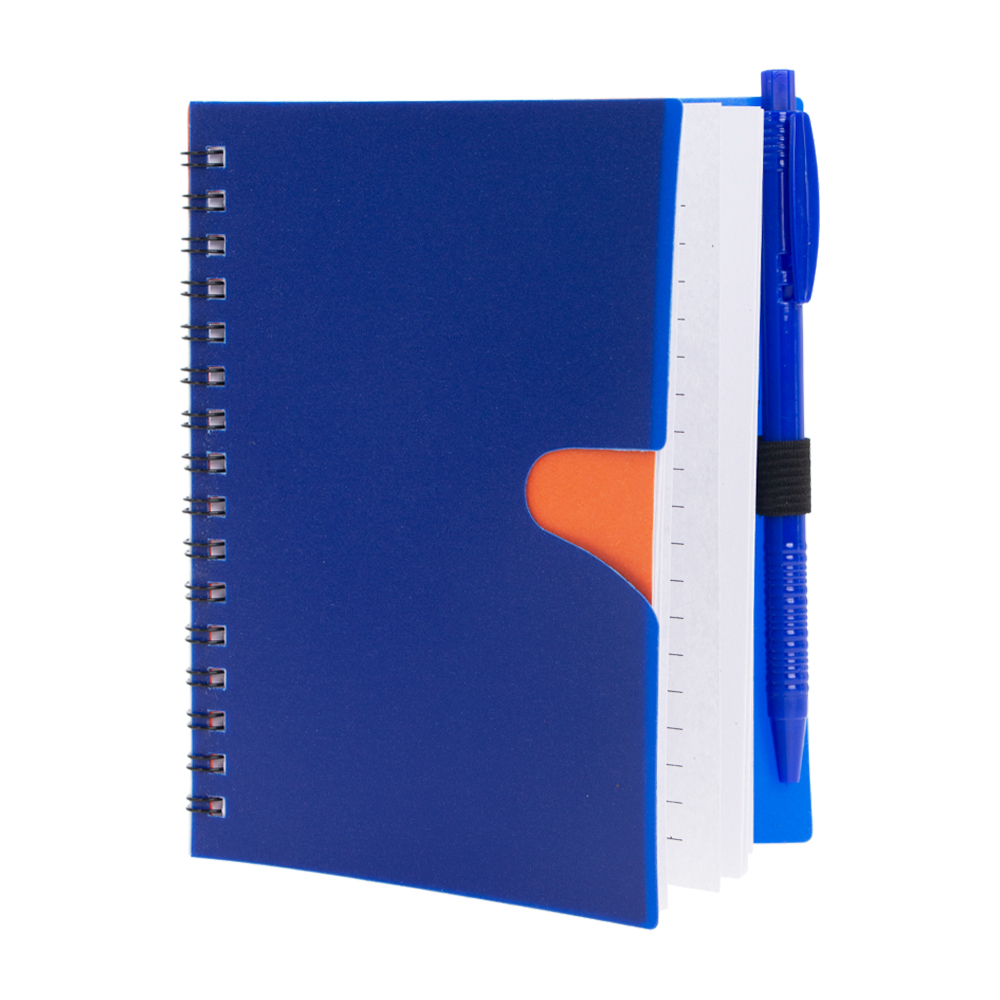 Blue PVC Notebook With Pen NB231816BLII