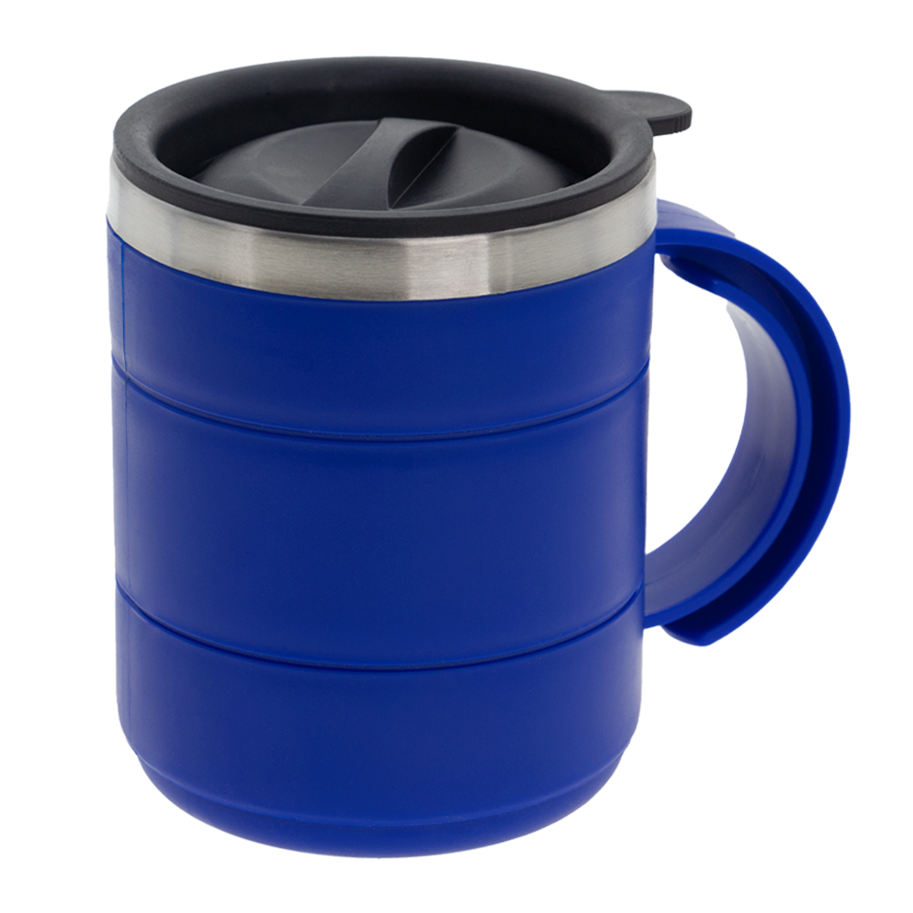 Blue Stainless Steel Thermo Mug With Handle M481515BLII