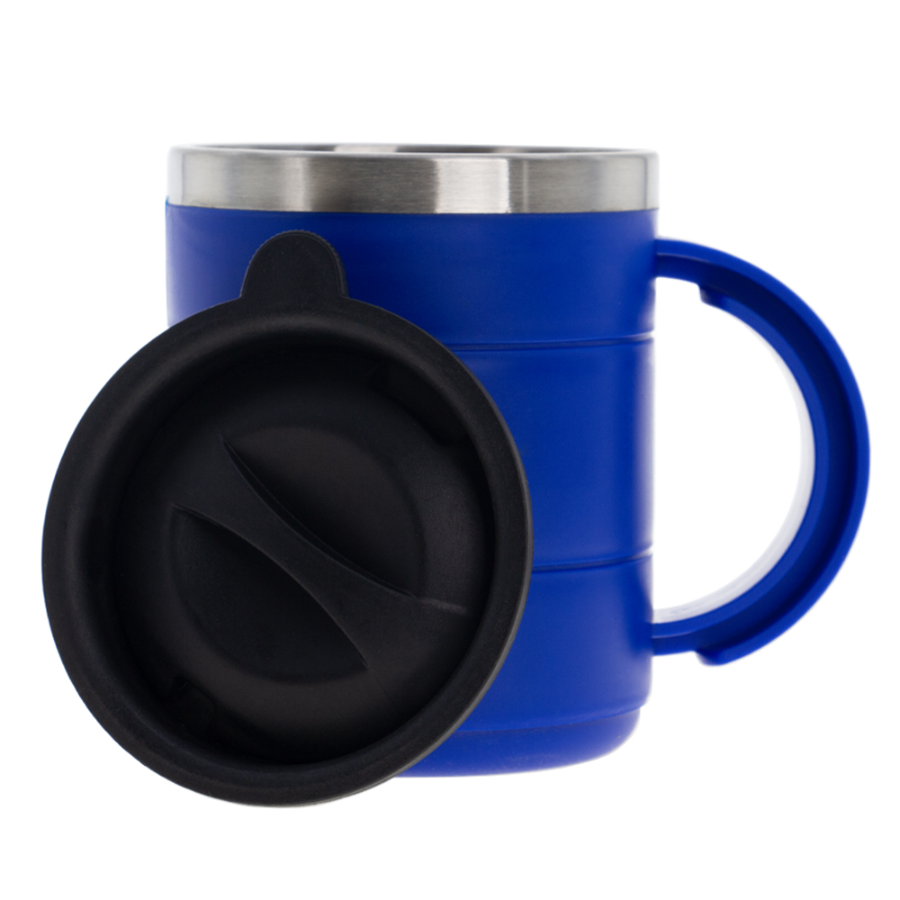 Blue Stainless Steel Thermo Mug With Handle M481515BLII