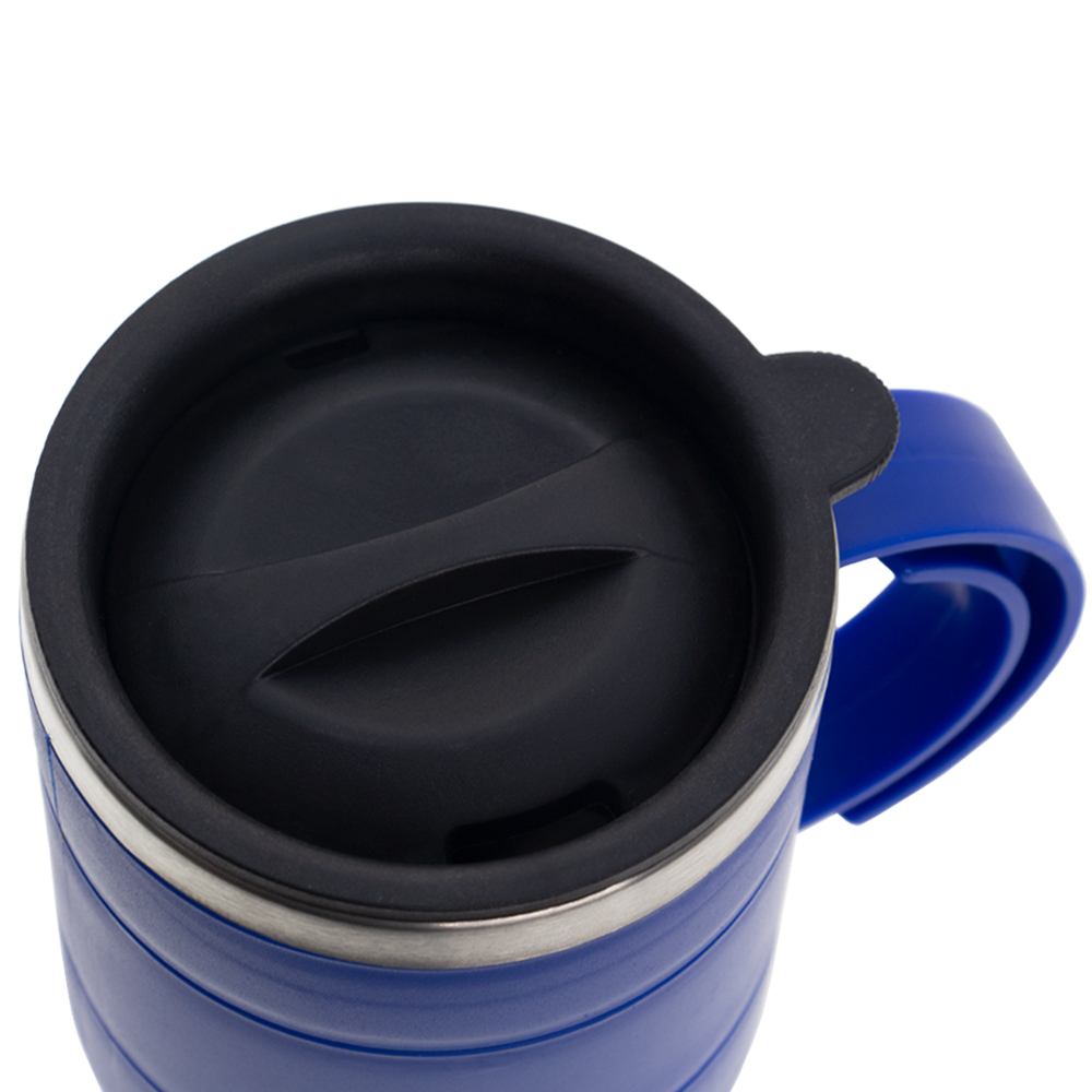 Blue Stainless Steel Thermo Mug With Handle M481515BLII