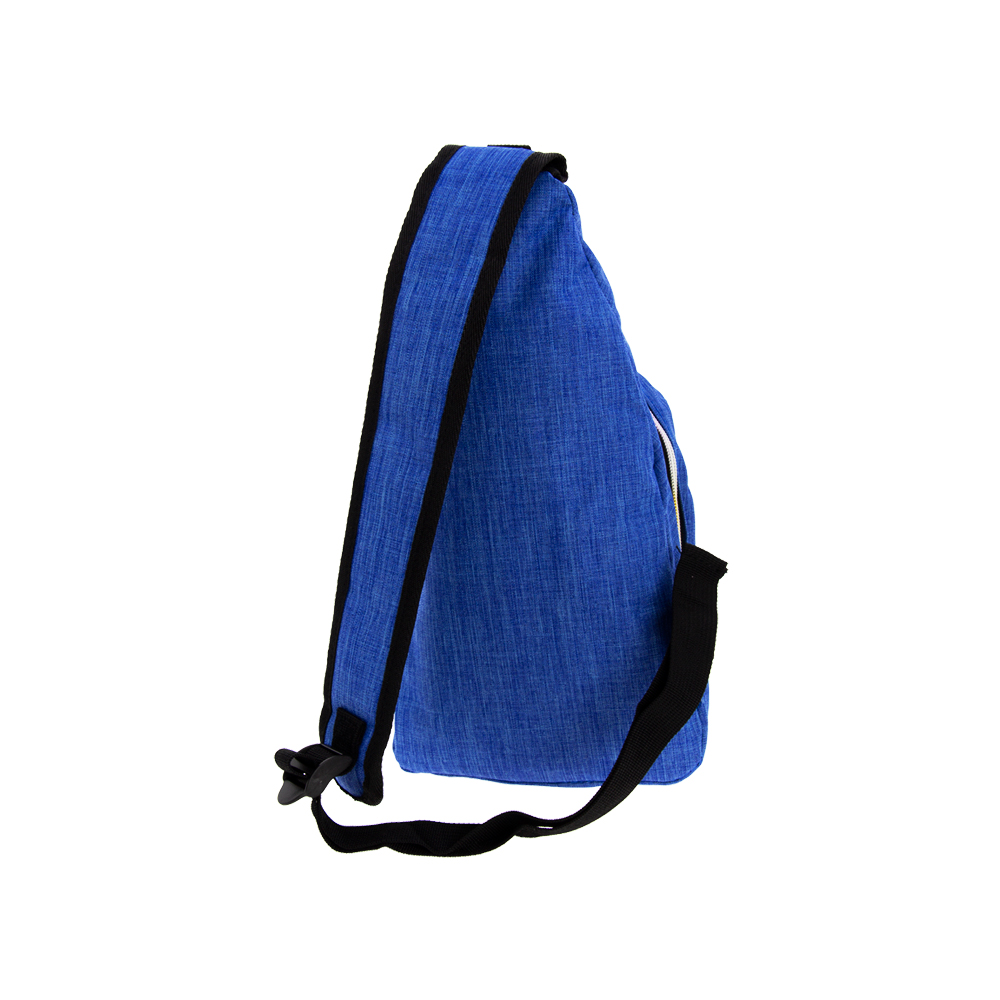 Blue Triangle Knapsack With 2 Storage Compartment & Safety Buckle BB241010BL