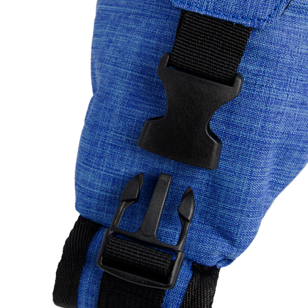 Blue Triangle Knapsack With 2 Storage Compartment & Safety Buckle BB241010BL