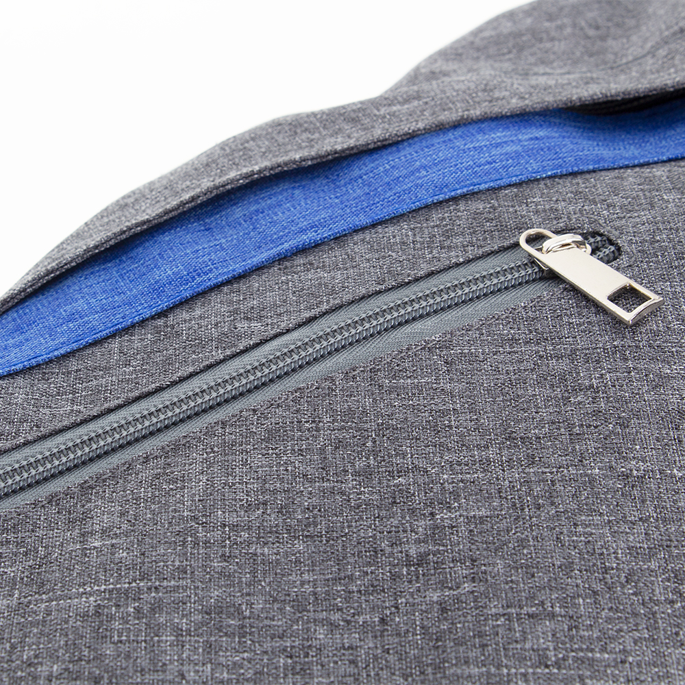 Blue Triangular Sling Knapsack With 2 Storage Compartments BB331010BLIII