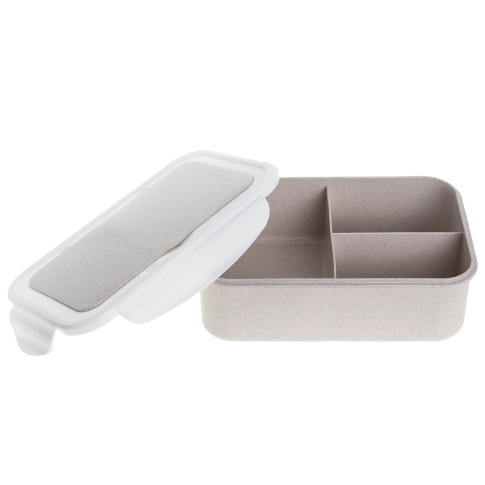 Brown Eco Lunch Box With Fork & Spoon LB311718BRNII