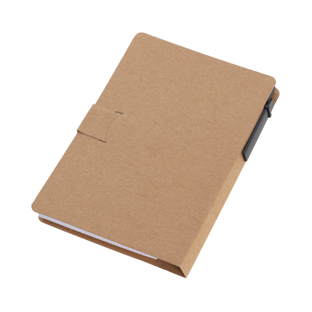 Brown Eco Note Pad With Pen MP121216BRN