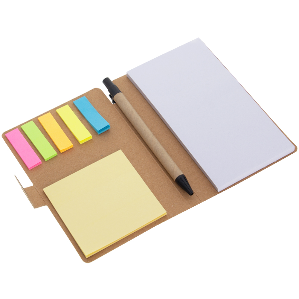 Brown Eco Note Pad With Pen MP121216BRN