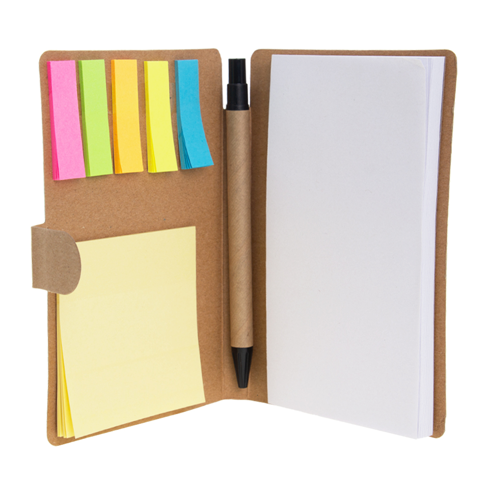 Brown Eco Note Pad With Pen MP121216BRN