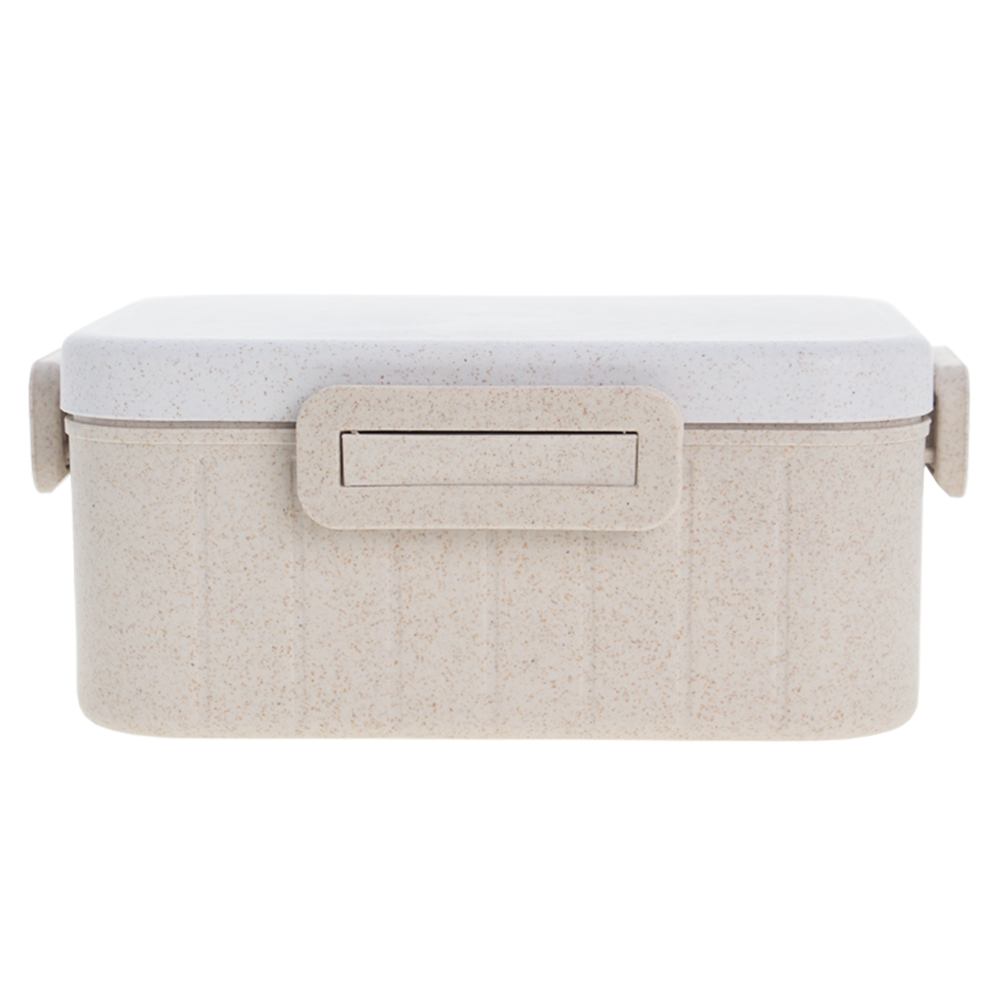 Brown Lunch Box With Fork & Spoon LB311814BL