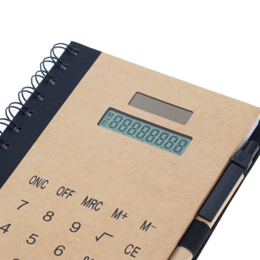 Brown Notebook With Pen & Calculator NB511514BRN