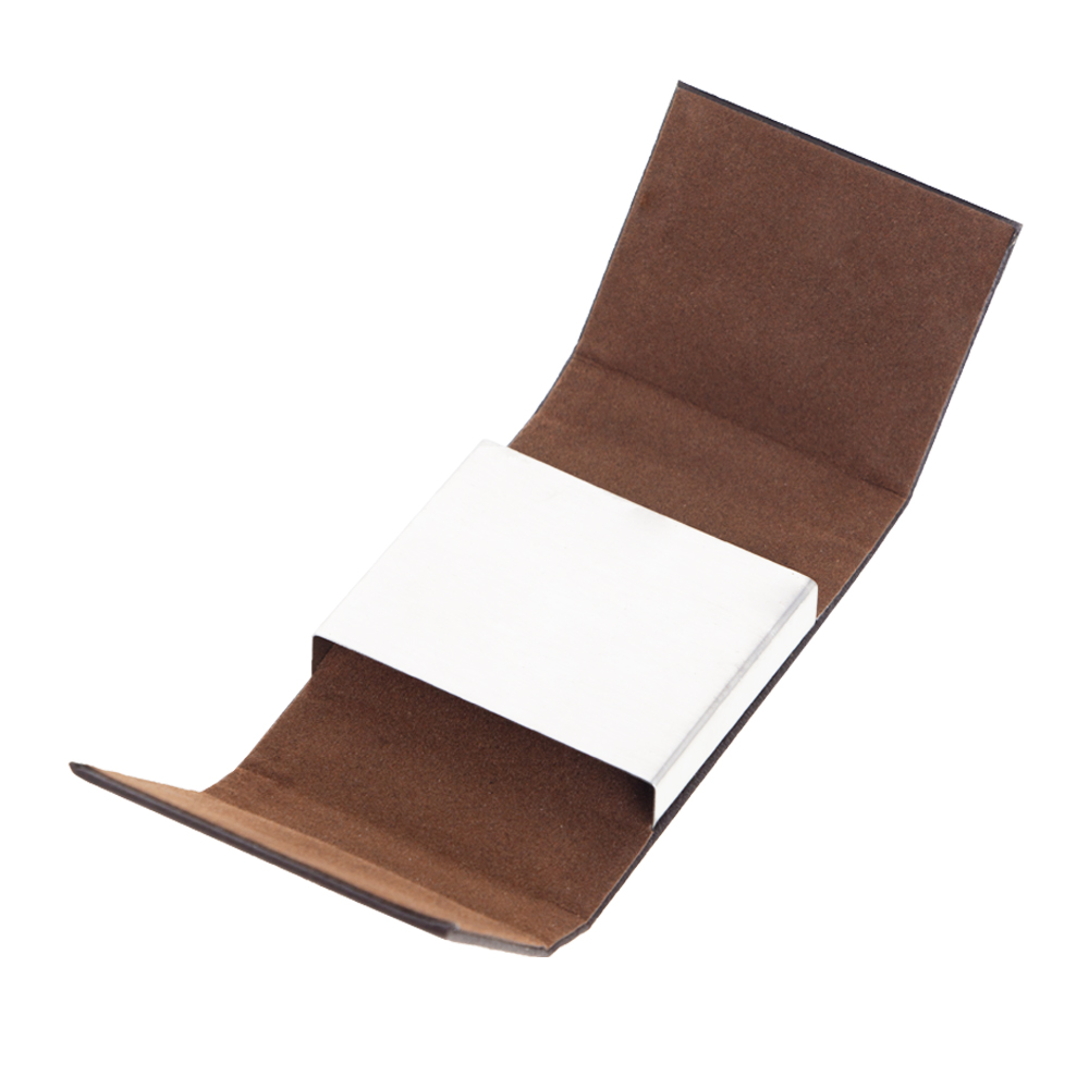 Brown PU Name Card Holder NCH01518BRNII