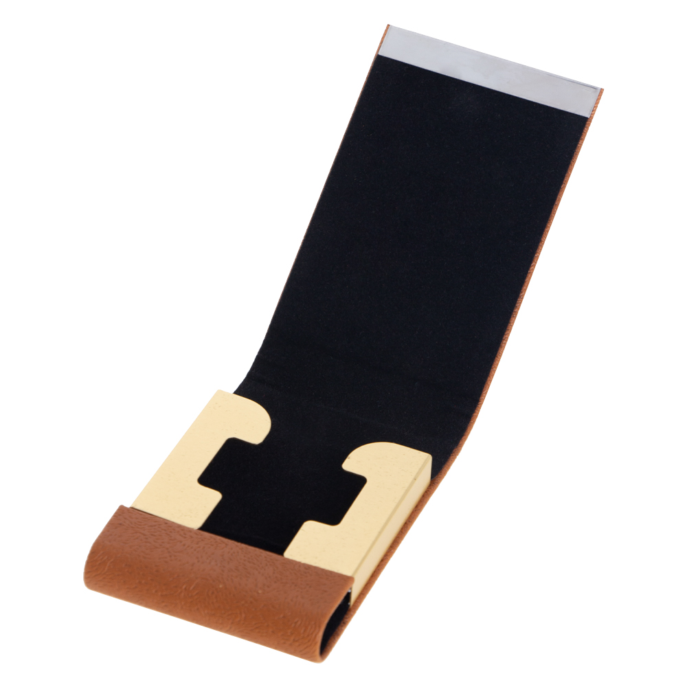 Brown PU Name Card Holder NCH01518BRNIII