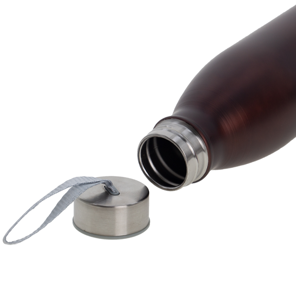 Brown Stainless Steel Sports Bottle SP421018BRNII