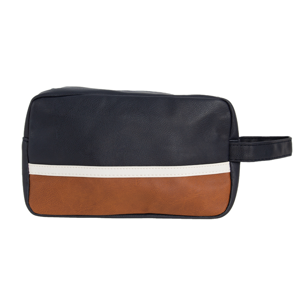 Brown Toiletries Bag With 1 Compartment BTL371317BRN