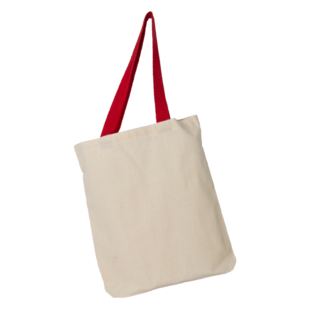 Canvas Bag With Red Strap BS331216RDII