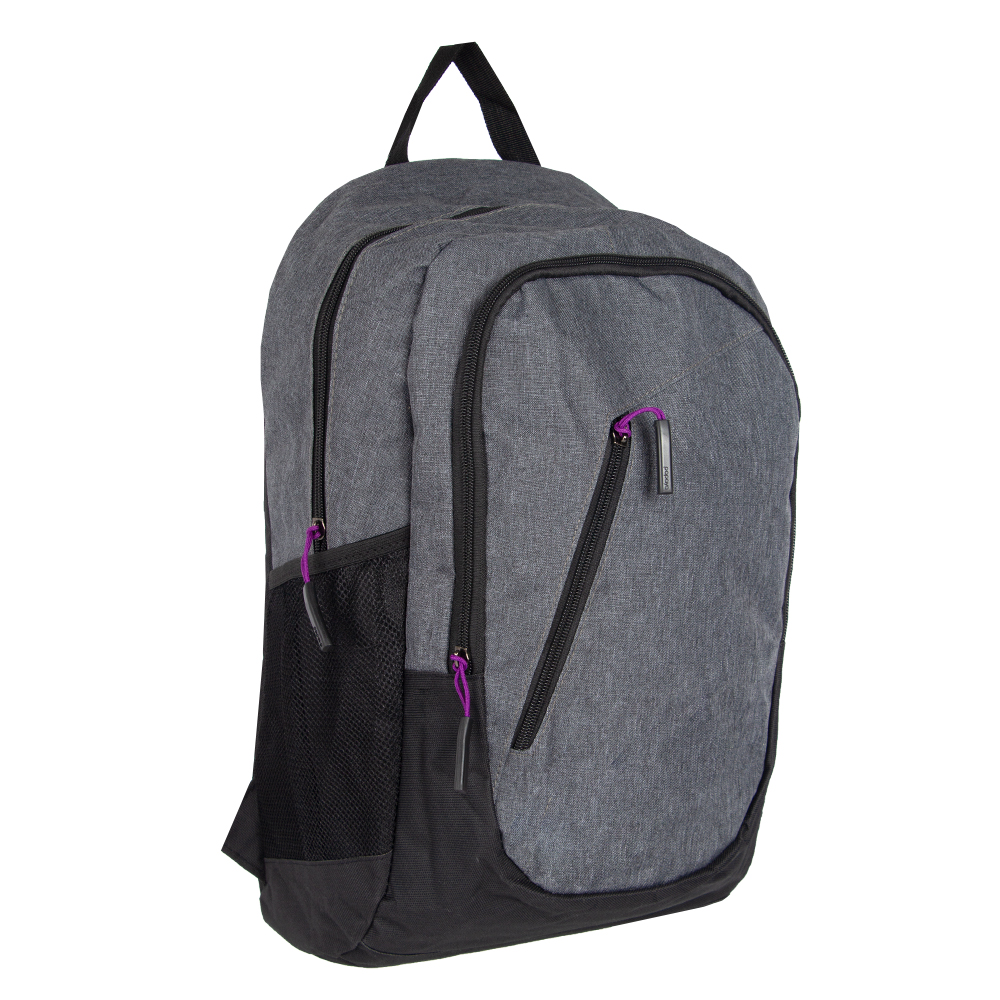 CATIONIC MOZA Black Polyester Back Pack BP81217BK