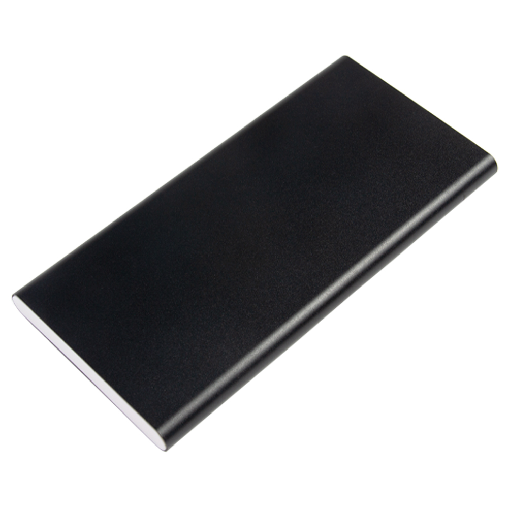 Econpower Black 8000mAh 9mm Ultra Slim Fast Charging Powerbank F21115BK