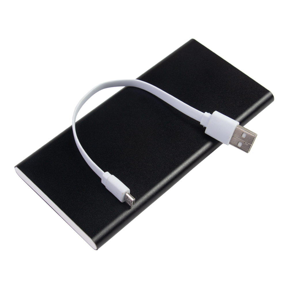 Econpower Black 8000mAh 9mm Ultra Slim Fast Charging Powerbank F21115BK