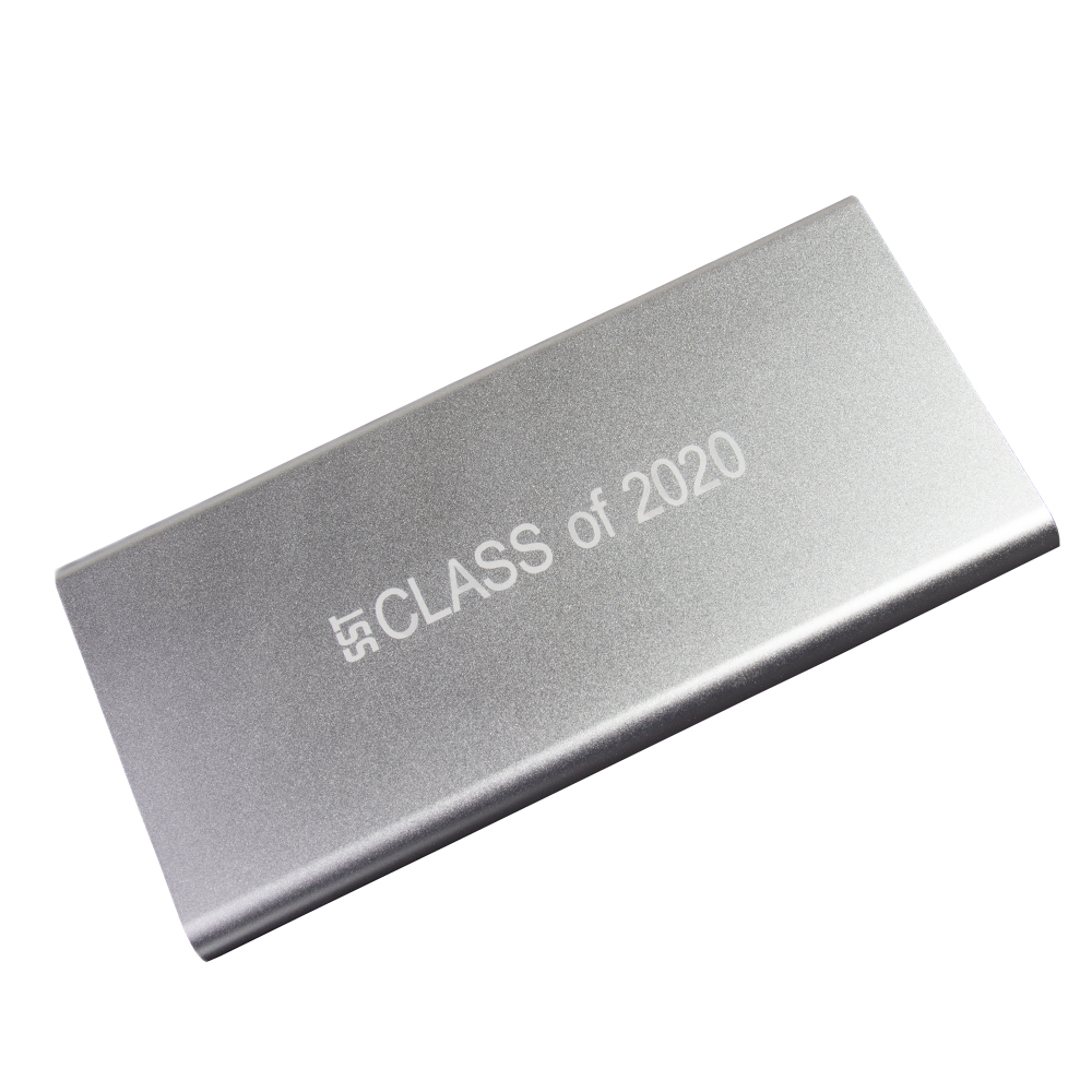 Econpower Silver 8000mAh 9mm Ultra Slim Fast Charging Powerbank F21115SV