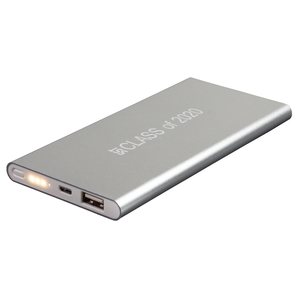Econpower Silver 8000mAh 9mm Ultra Slim Fast Charging Powerbank F21115SV