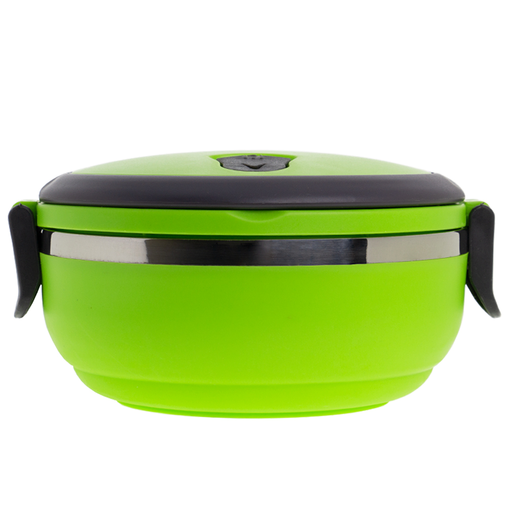 Green 1 Tier Lunch Box With Steam Vents LB201012GRN