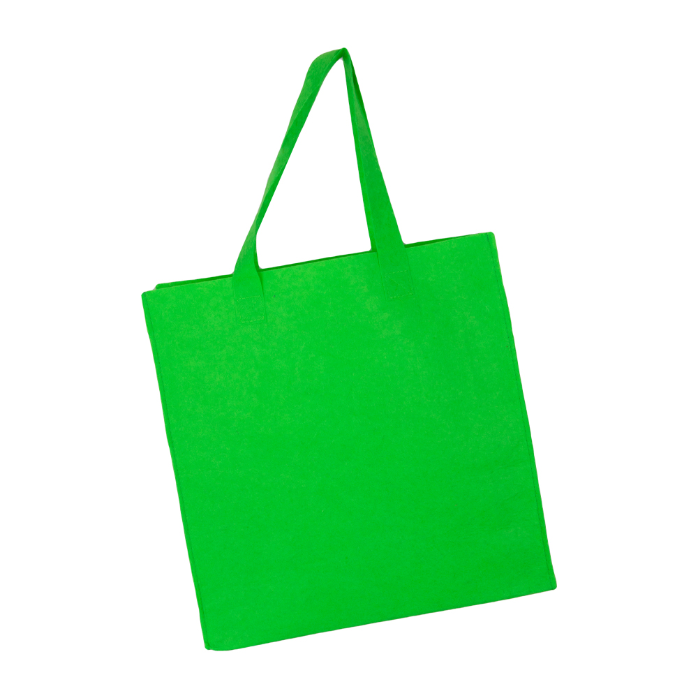 Green Felt Shopping Bag BS311218GRN