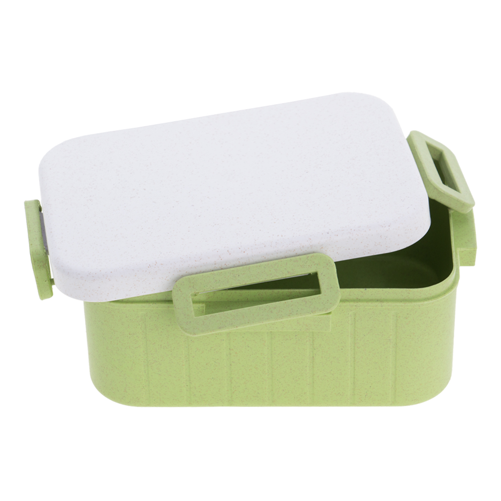 Green Lunch Box With Fork & Spoon LB311814GRN