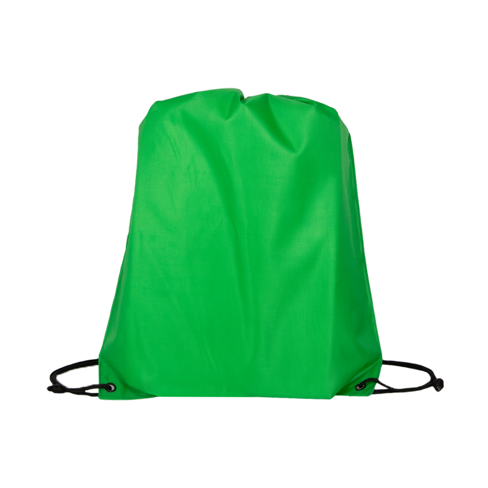 Green Nylon Drawstring Bag BS331617GRNII