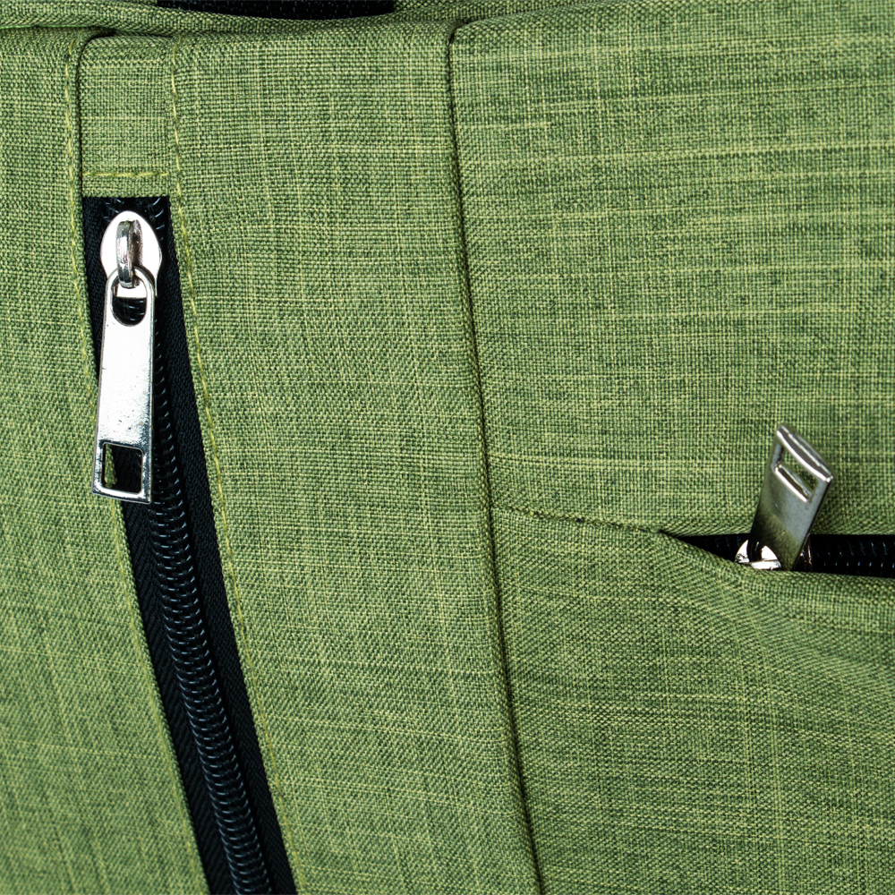 Green Polyester Sporty Travelling Bag With 3 Storage Compartments BT31217GRNIII