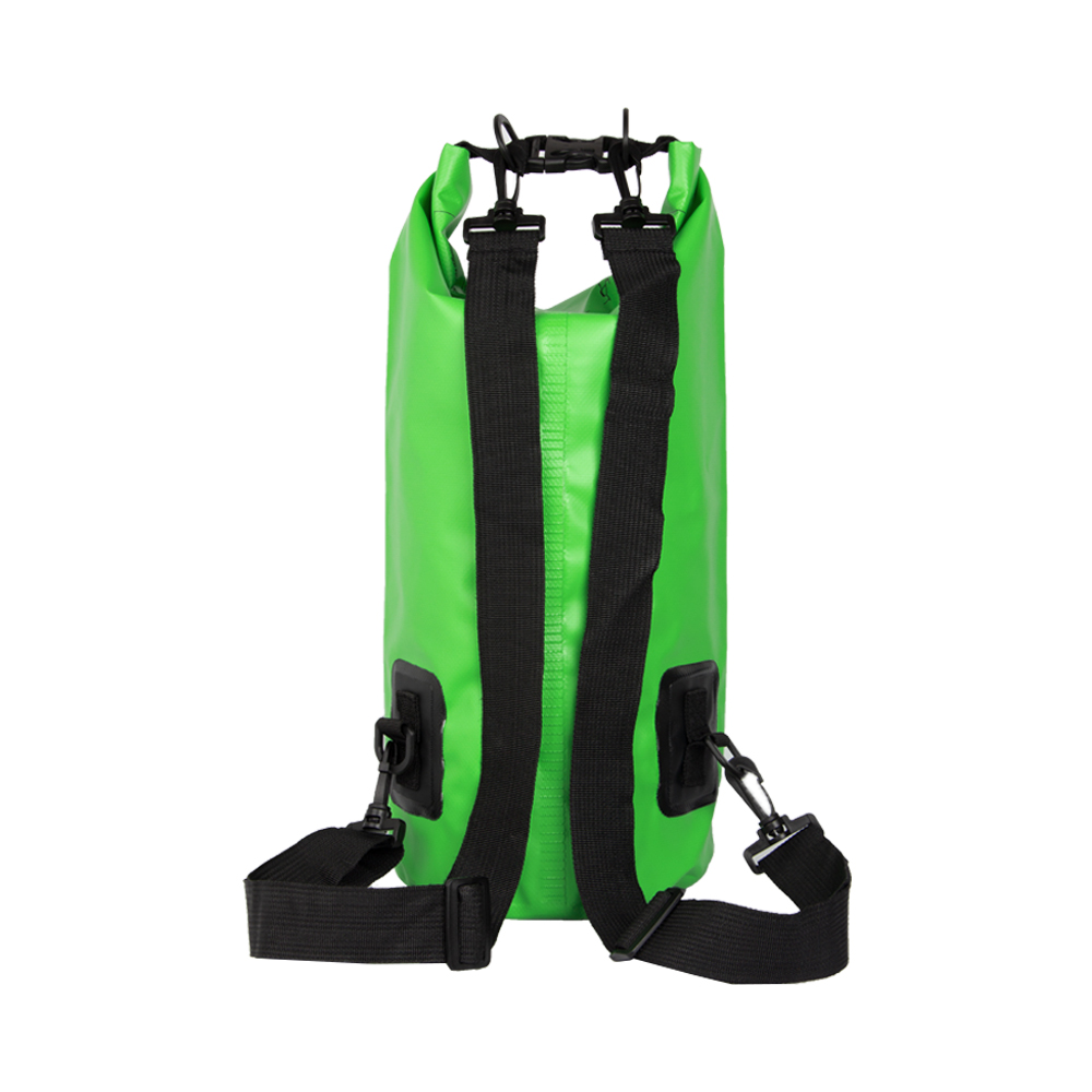 Green PVC Waterproof Backpack With 10L Capacity BB71219GRN