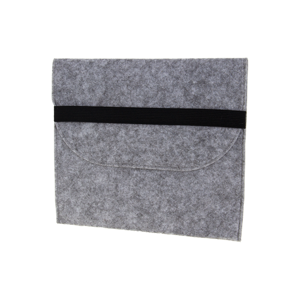 Grey Felt Folder With Elastic Band SF51414GRY