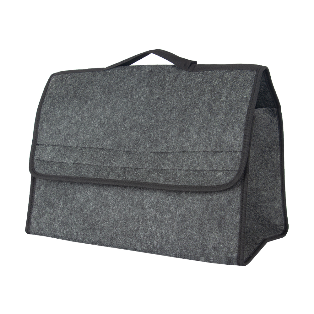 Grey Felt Multipurpose Bag With Black Piping MP01416GRY