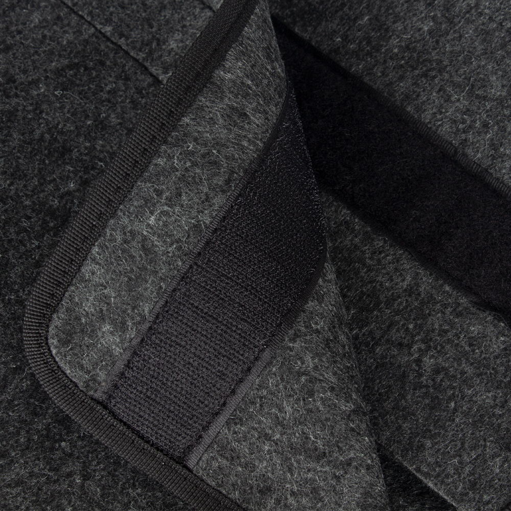 Grey Felt Multipurpose Bag With Black Piping MP01416GRY