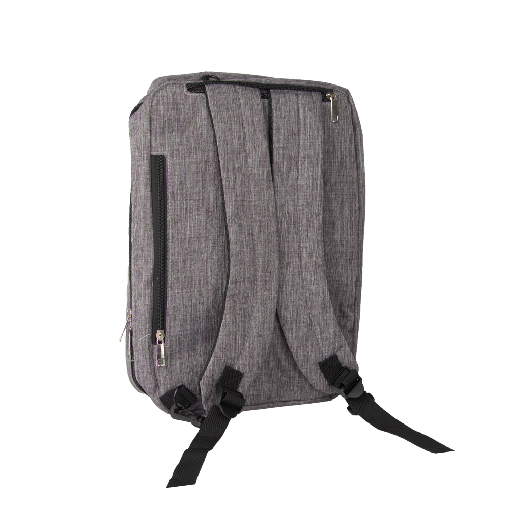 Grey Polyester 3 Way Bag With 4 Storage Compartments BL161713GRY