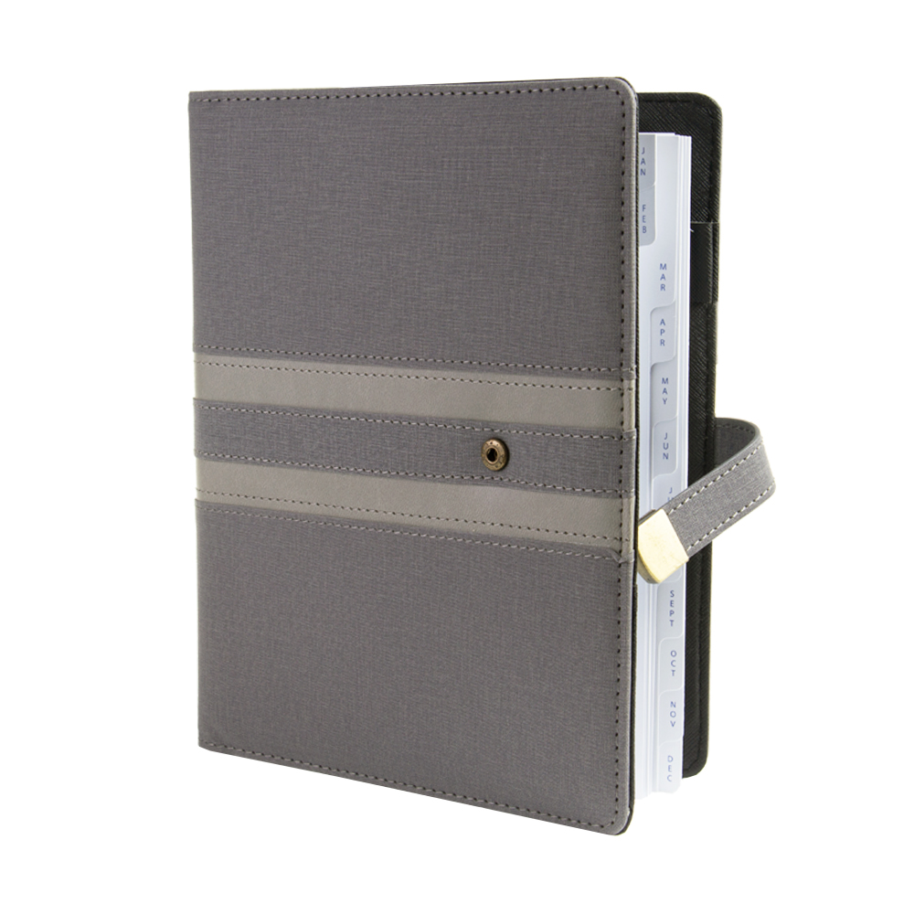 Grey Vienna Thermo PU Agenda Planner Z31V1IGRY
