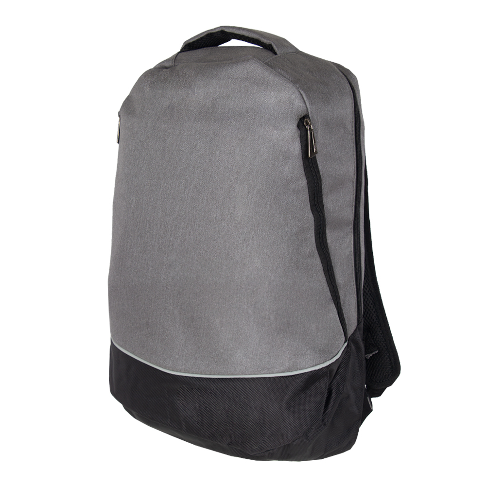 JEFAPA Grey Polyester Laptop Back Pack BP11314GRY