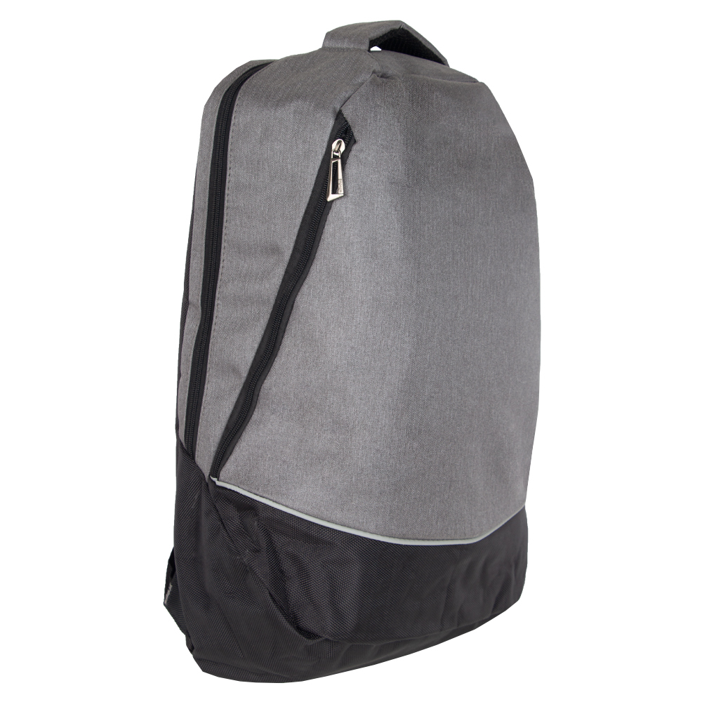 JEFAPA Grey Polyester Laptop Back Pack BP11314GRY