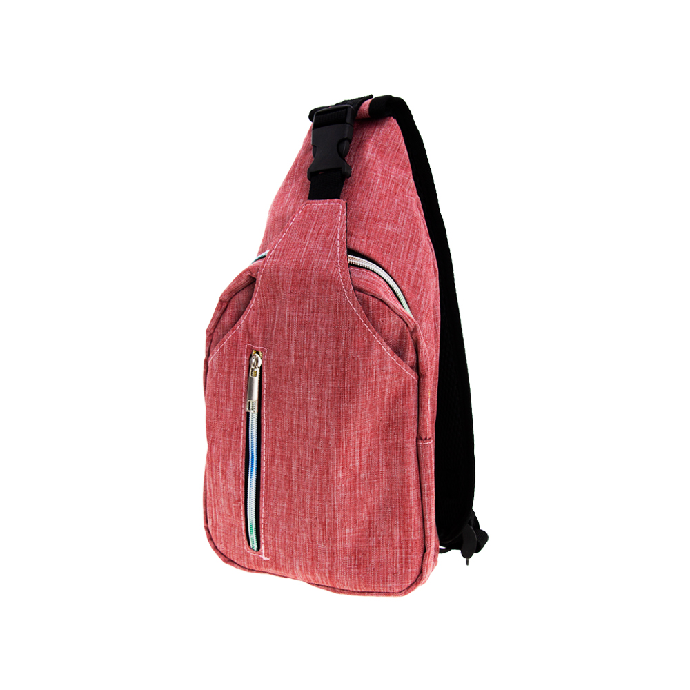 Red Triangle Knapsack With 2 Compartments & Safety Buckle BB241010RD