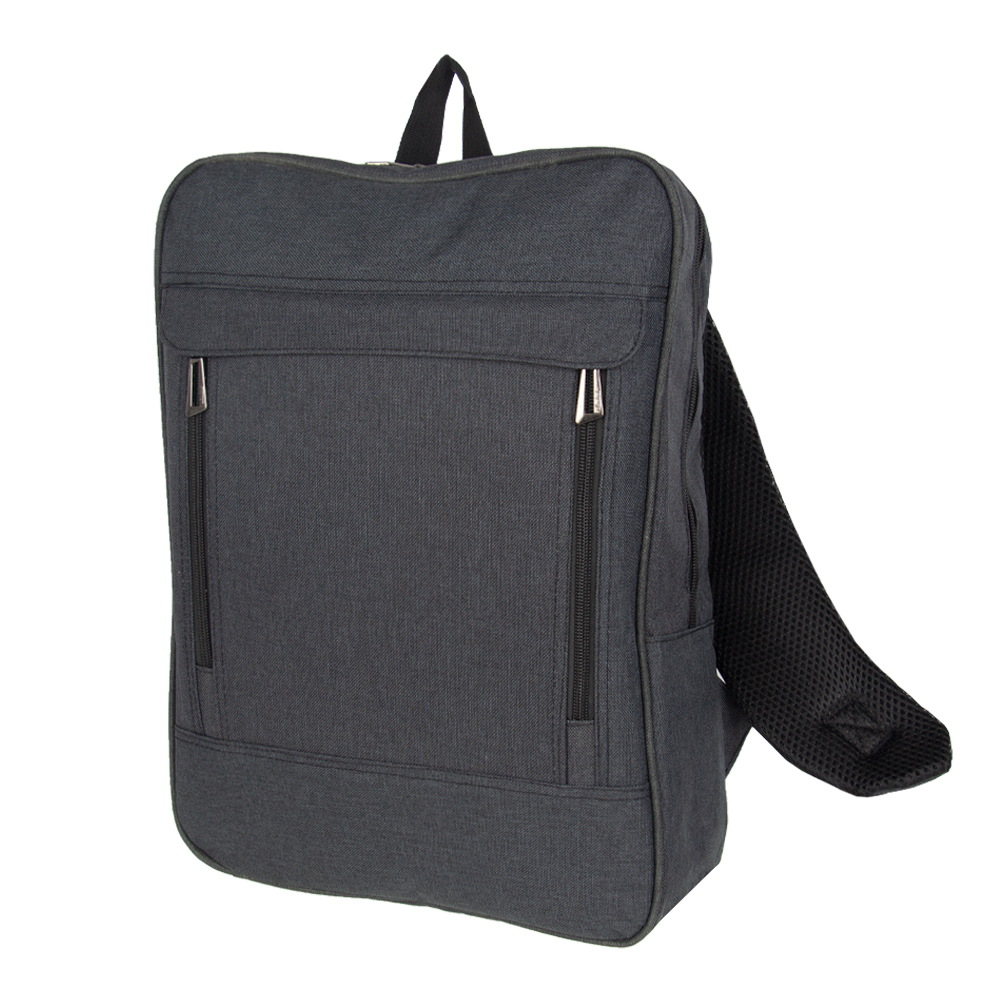 MOZA Black Polyester Laptop Back Pack BP11319BK