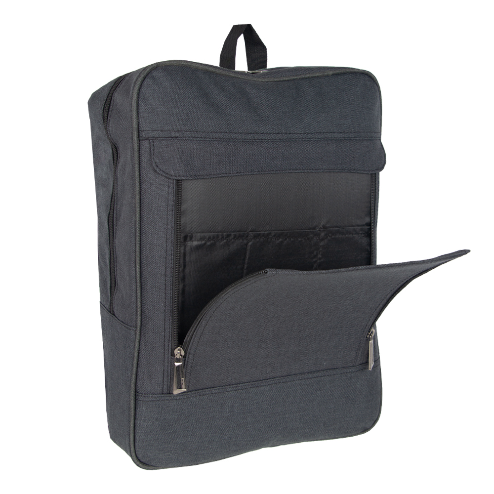 MOZA Black Polyester Laptop Back Pack BP11319BK