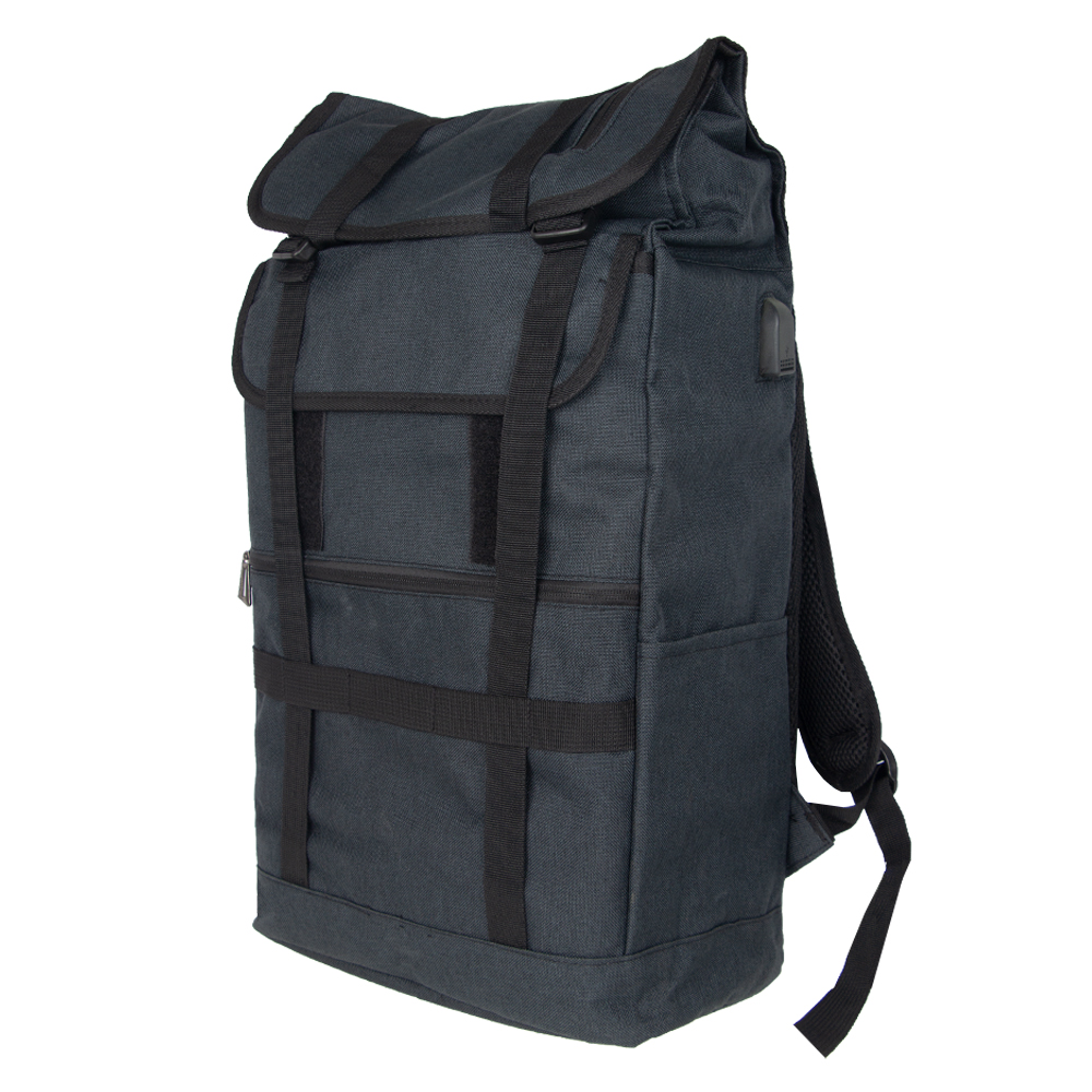 MOZA Black Polyester Hiking Laptop Back Pack BP11919BK