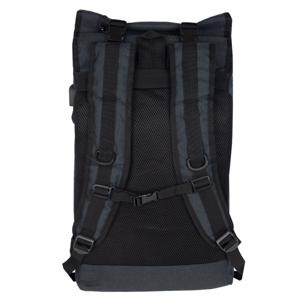 MOZA Black Polyester Hiking Laptop Back Pack BP11919BK