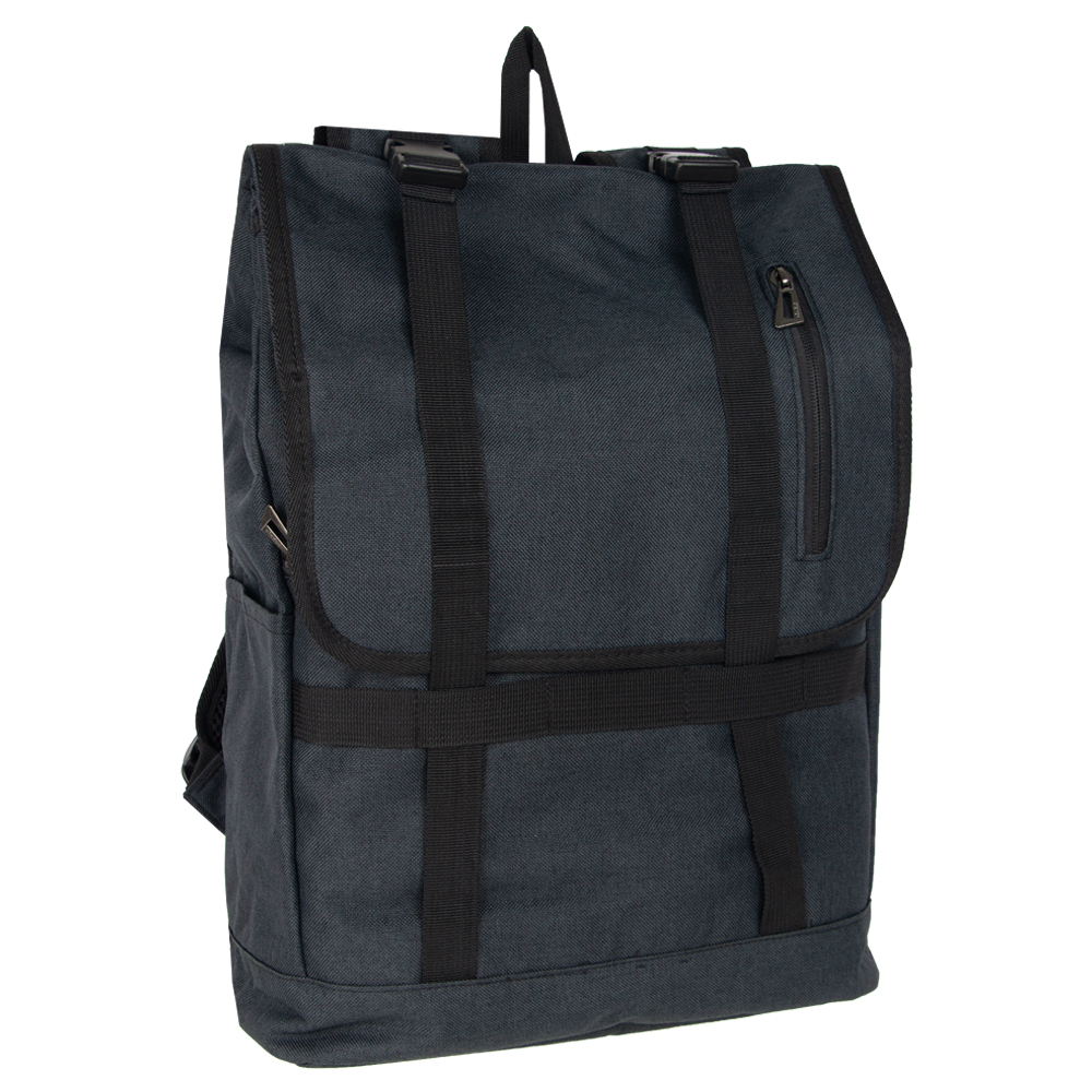 MOZA Black Polyester Hiking Laptop Back Pack BP11919BK