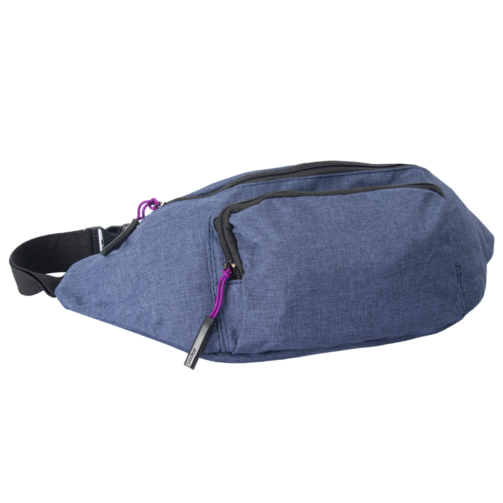 MOZA Blue Polyester Waist Pouch MP01911BL