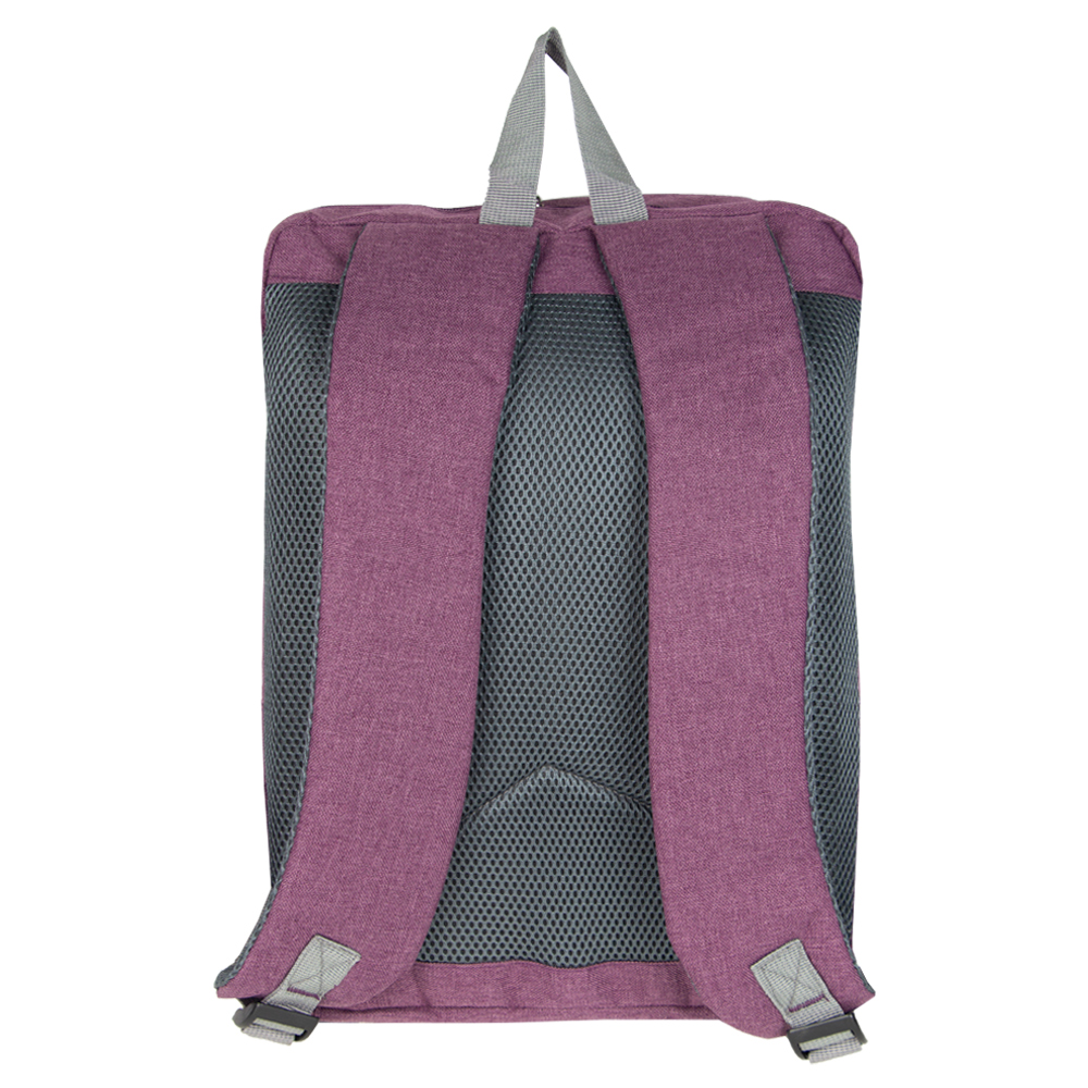 MOZA Purple Polyester Laptop Back Pack BP11319PP