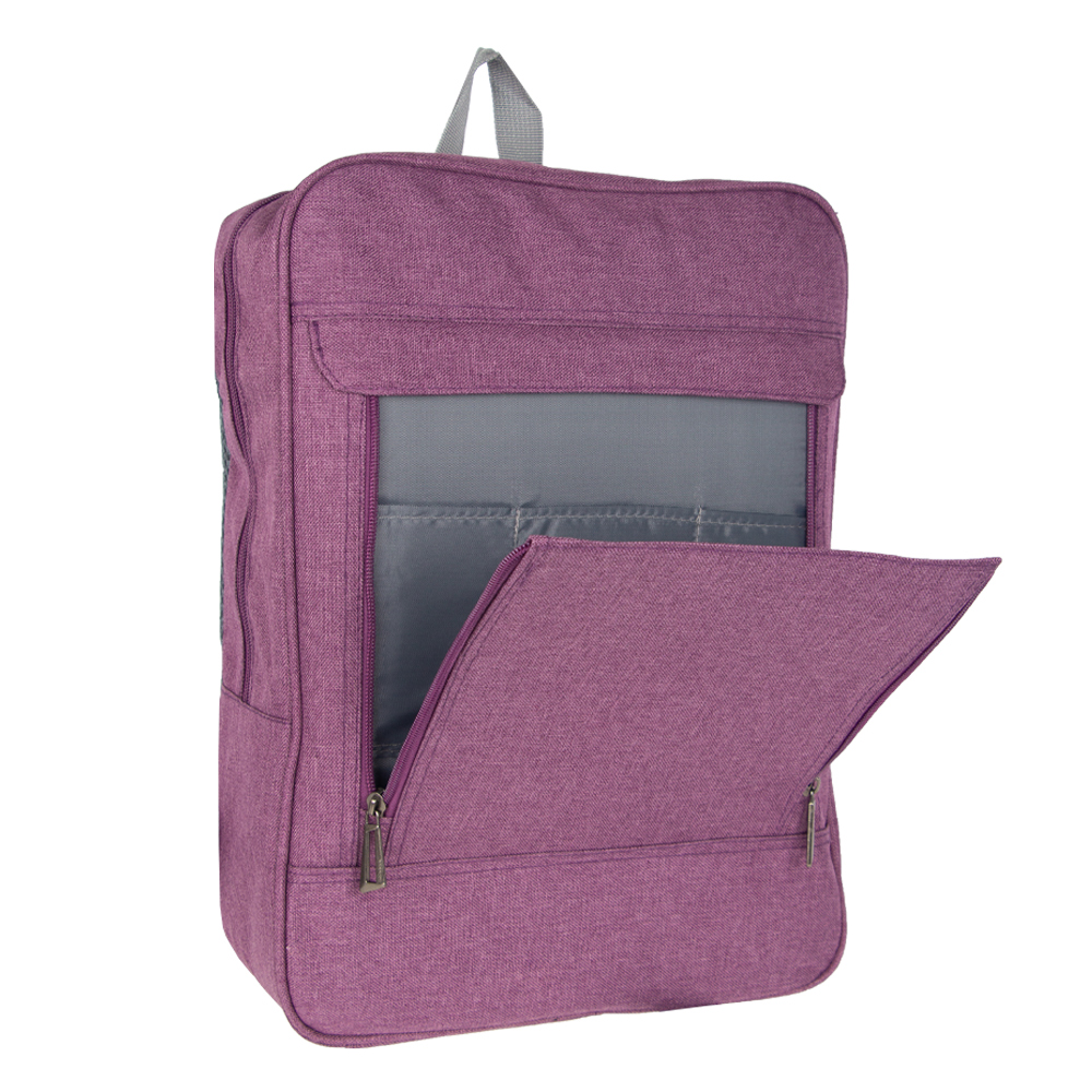MOZA Purple Polyester Laptop Back Pack BP11319PP