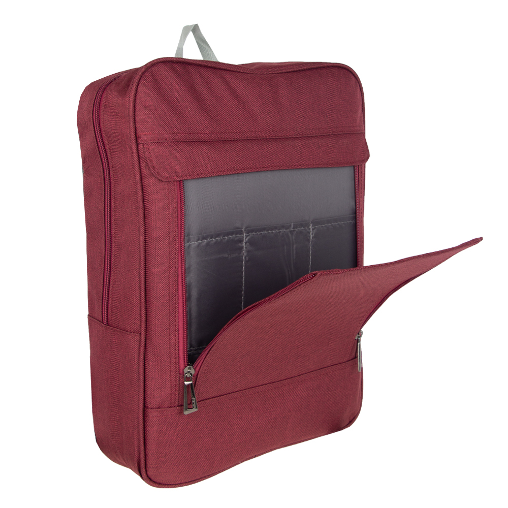MOZA Red Polyester Laptop Back Pack BP11319RD