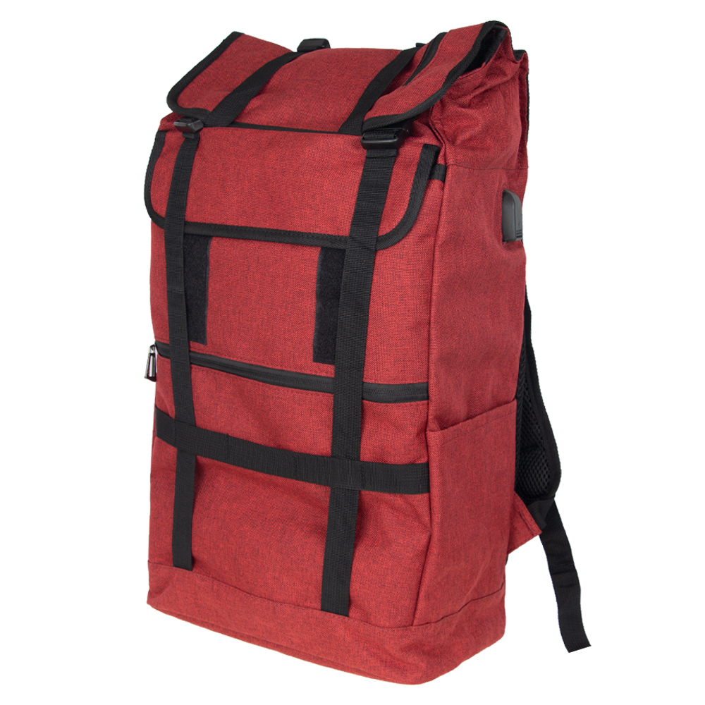 MOZA Red Polyester Hiking Laptop Back Pack BP11919RD