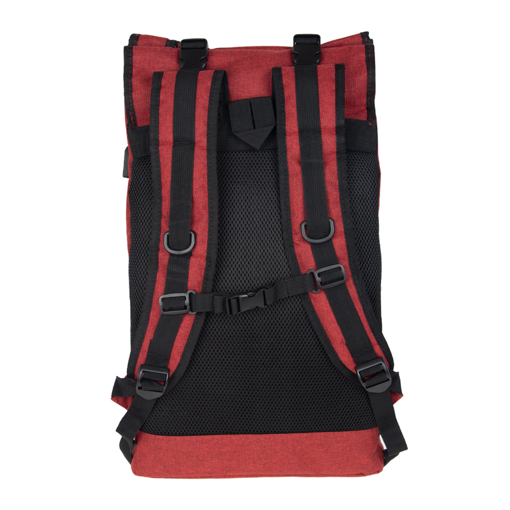 MOZA Red Polyester Hiking Laptop Back Pack BP11919RD