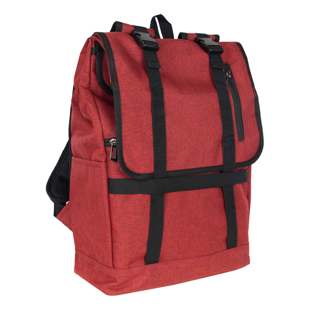 MOZA Red Polyester Hiking Laptop Back Pack BP11919RD