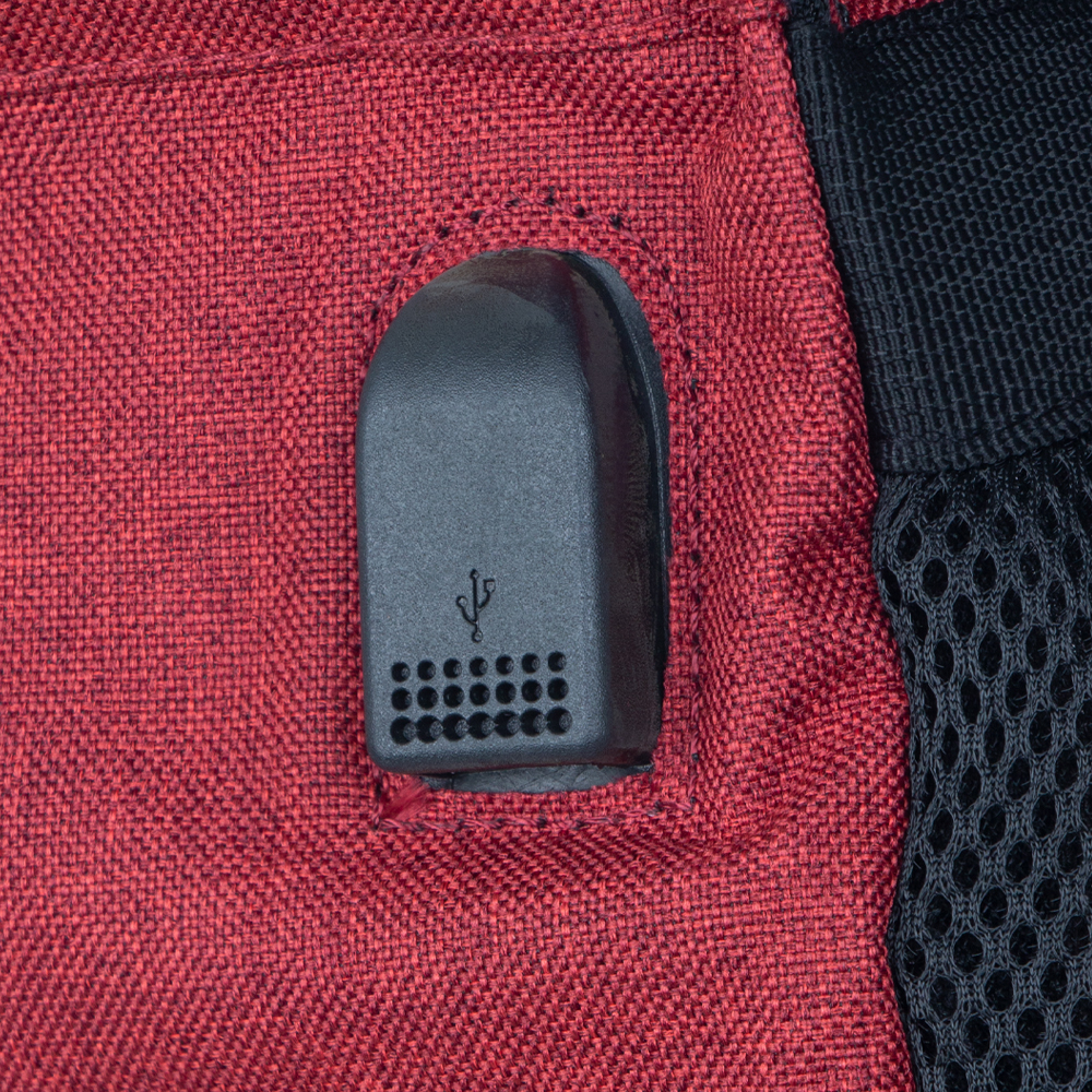 MOZA Red Polyester Hiking Laptop Back Pack BP11919RD
